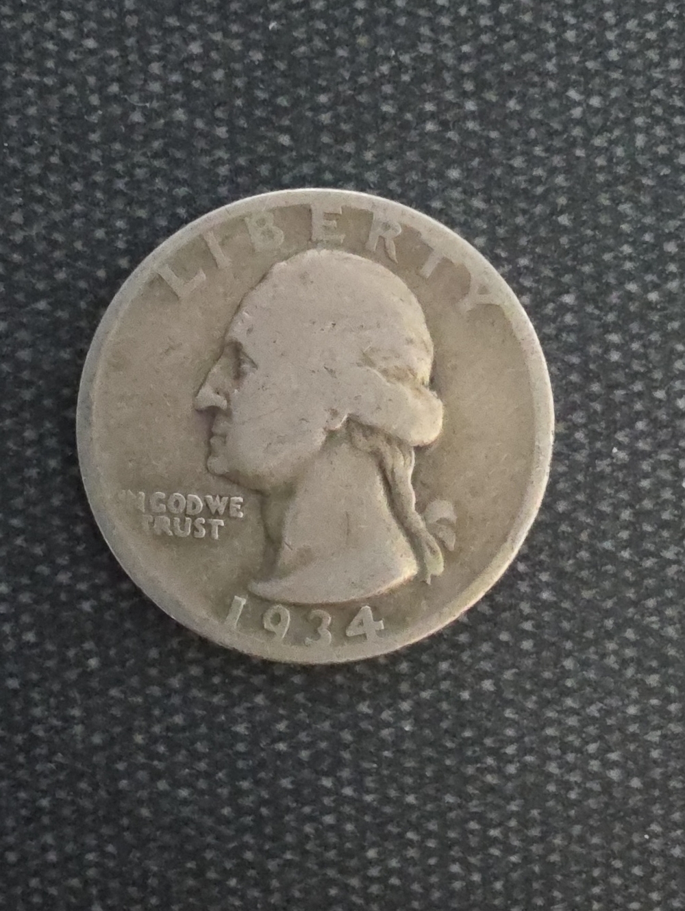 1934, 1936, 1939 D Washington Quarters - Silver Coins Collectible